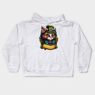 Cat Mardi Gras Kids Hoodie